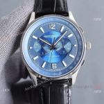 Best Quality Replica Jaeger-LeCoultre Polaris Watch Blue Dial Leather Strap
